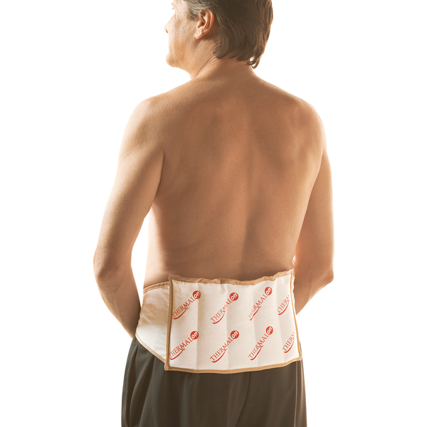 Thermalon Moist Heat Back Wrap. Deep penetrating pain relief for back, shoulder and abdominal pain. Microwave activate moist heat pad. Portable pain relief. Washable and reusable. Natural pain relief.